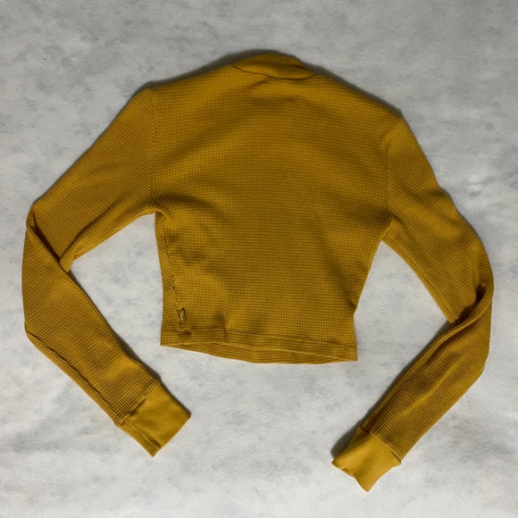 Aritzia TNA Waffle Knit Longsleeve XXS - Picture 3 of 4